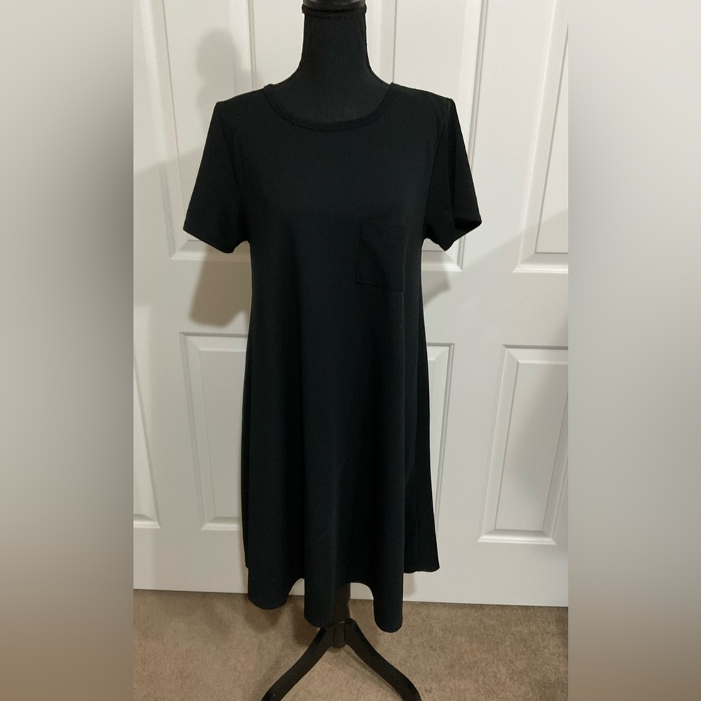 LuLaRoe M Black Carly High Low Dress